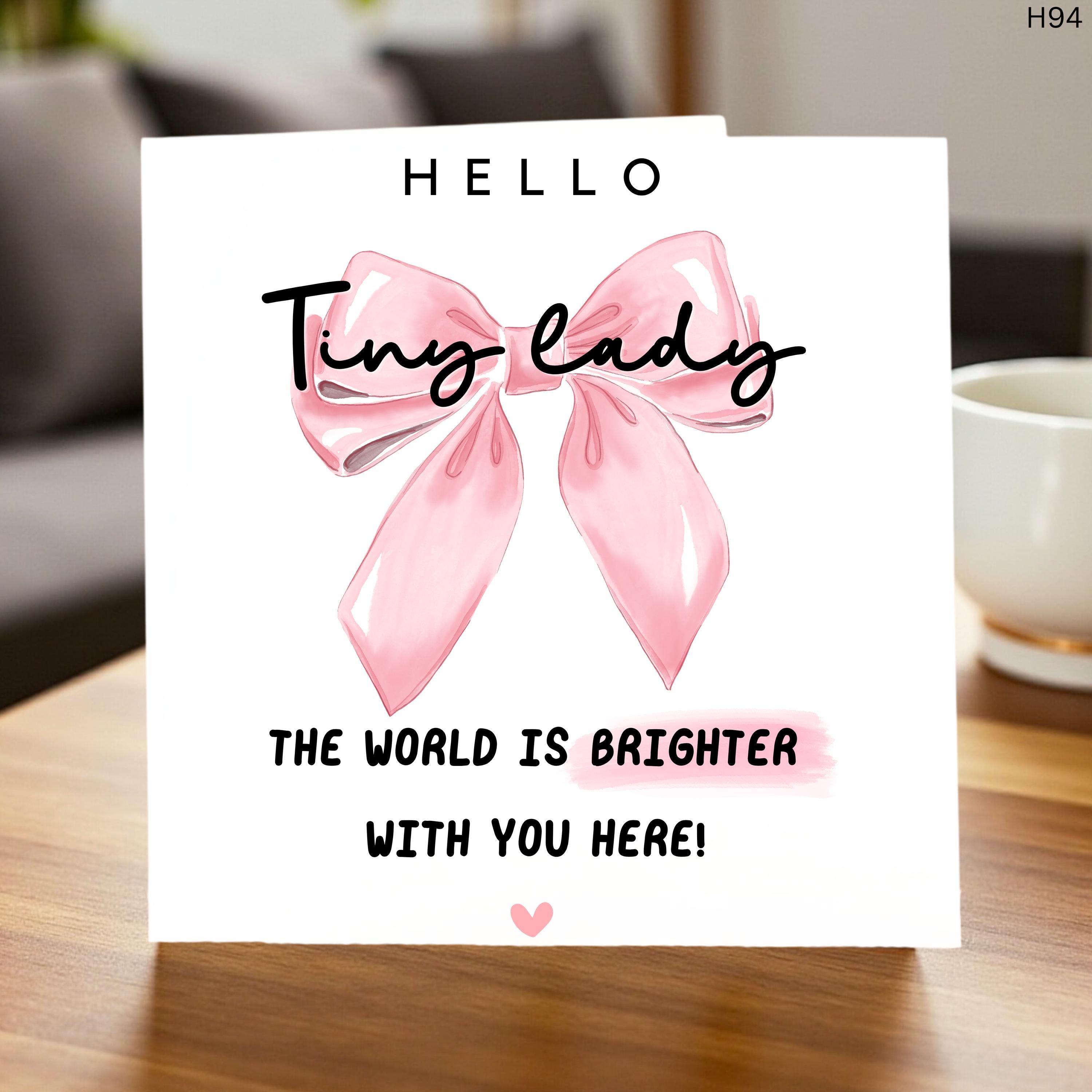 Welcome to the World Baby Card Personalised Newborn Card Custom Name Card Gift for Baby Girl or Boy Cute Rainbow Baby Card