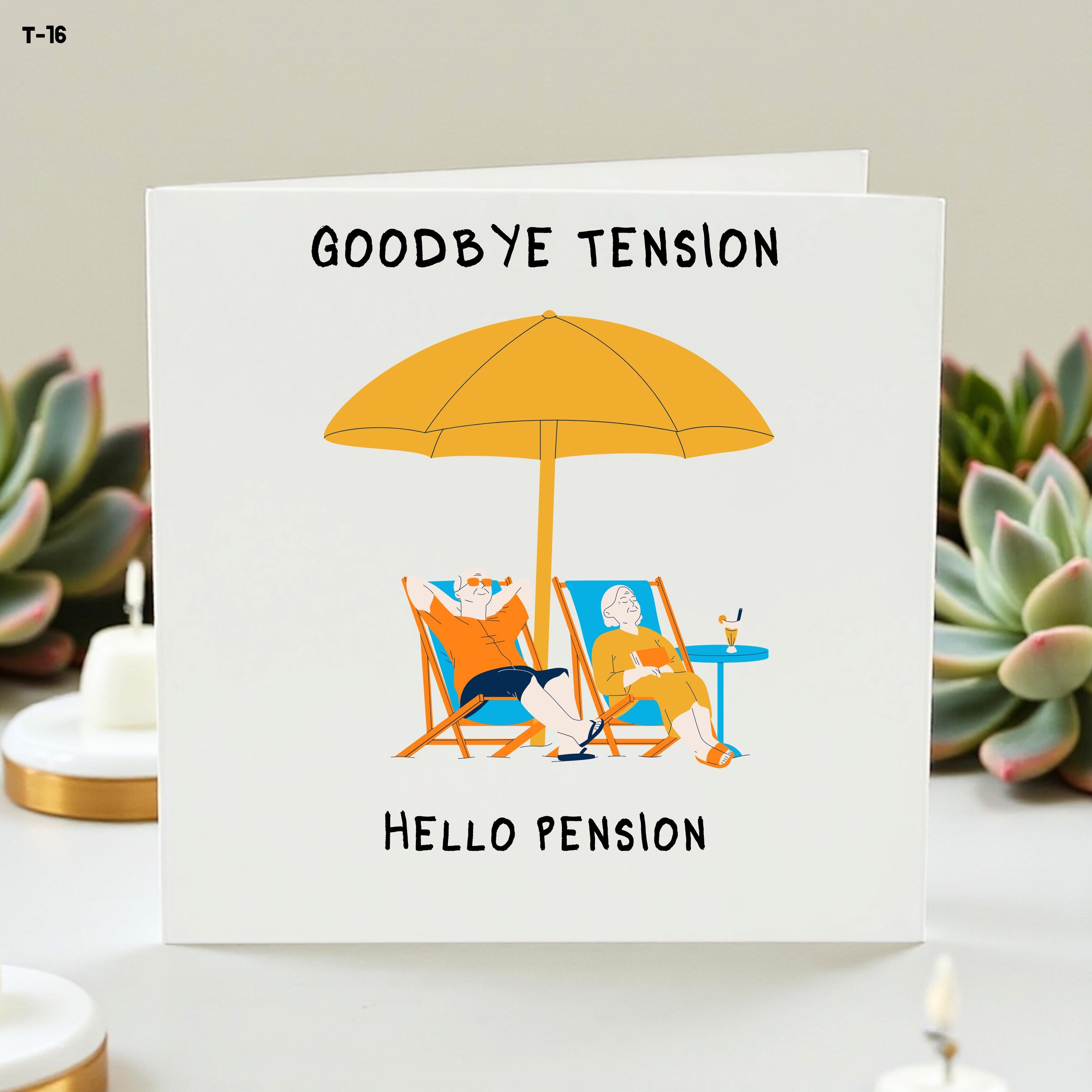 Time to Unwind Retirement Card, Happy Retirement Card, Relaxing Beach Chair Retirement Card, Personalised Retirement Card for Her or Him,