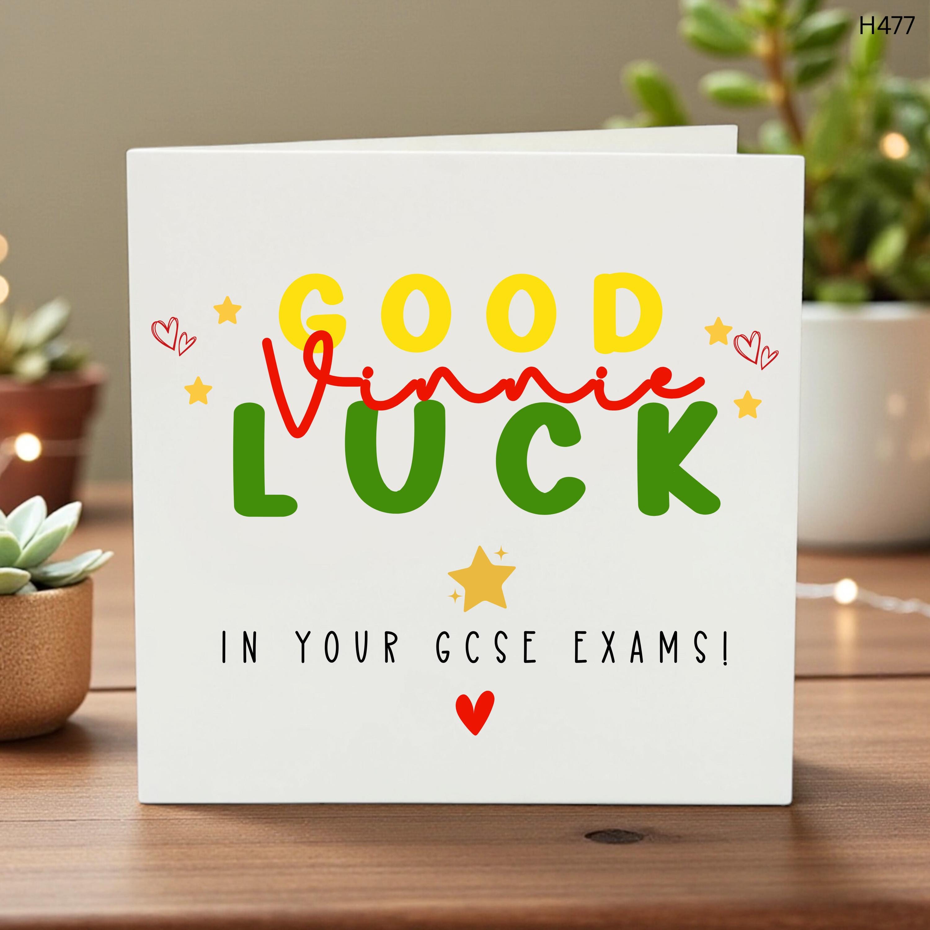 Personalized A Level Good Luck Card, Custom Name Exam Card, Best of Luck With Your Exams, You Can Do This Motivation, University Student