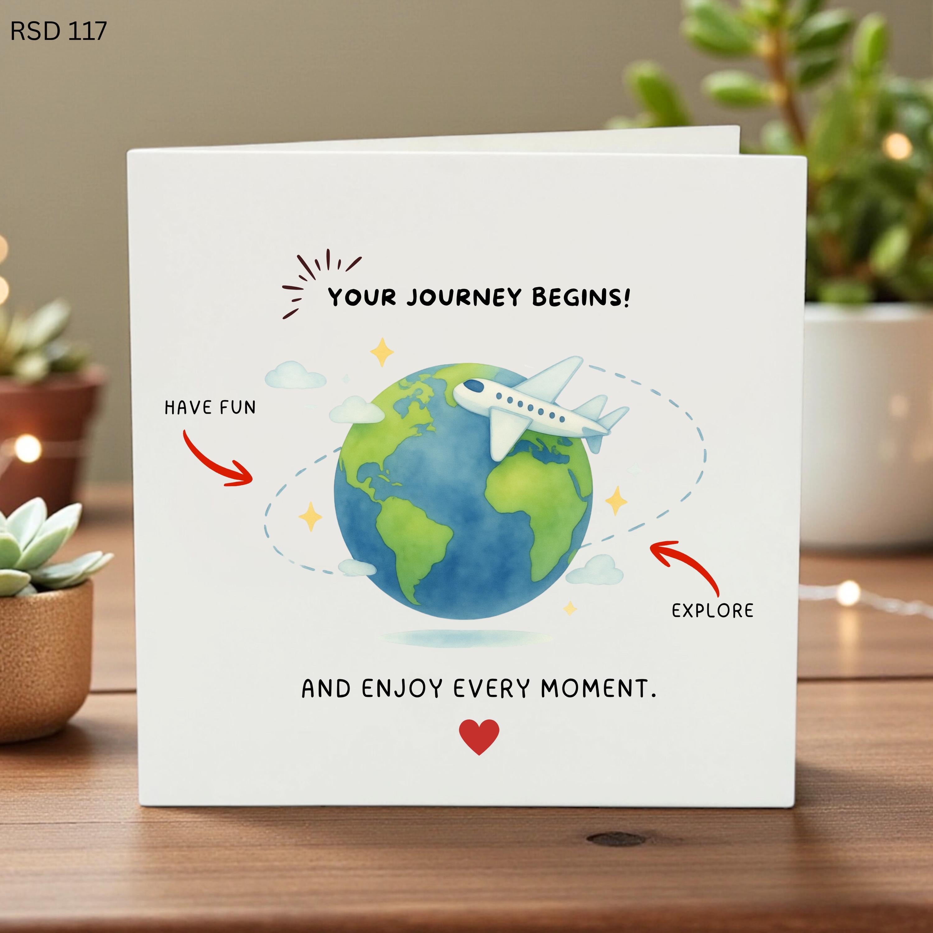 Travel Send Off Card, Moving Abroad Farewell Gift,Bon Voyage Greeting Card for Friend,New Adventure Relocation Gift, Going Away Safe Travels