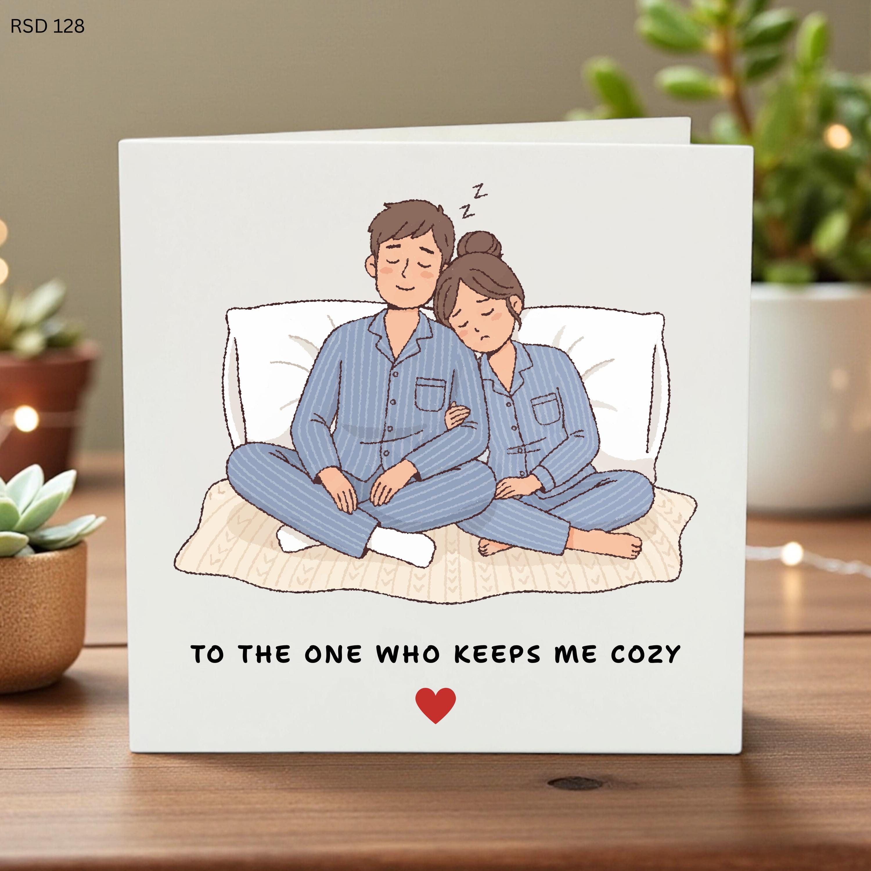Anniversary Gift For Boyfriend Keeps Me Cozy Greeting Husband Romantic Soulmate Stationery