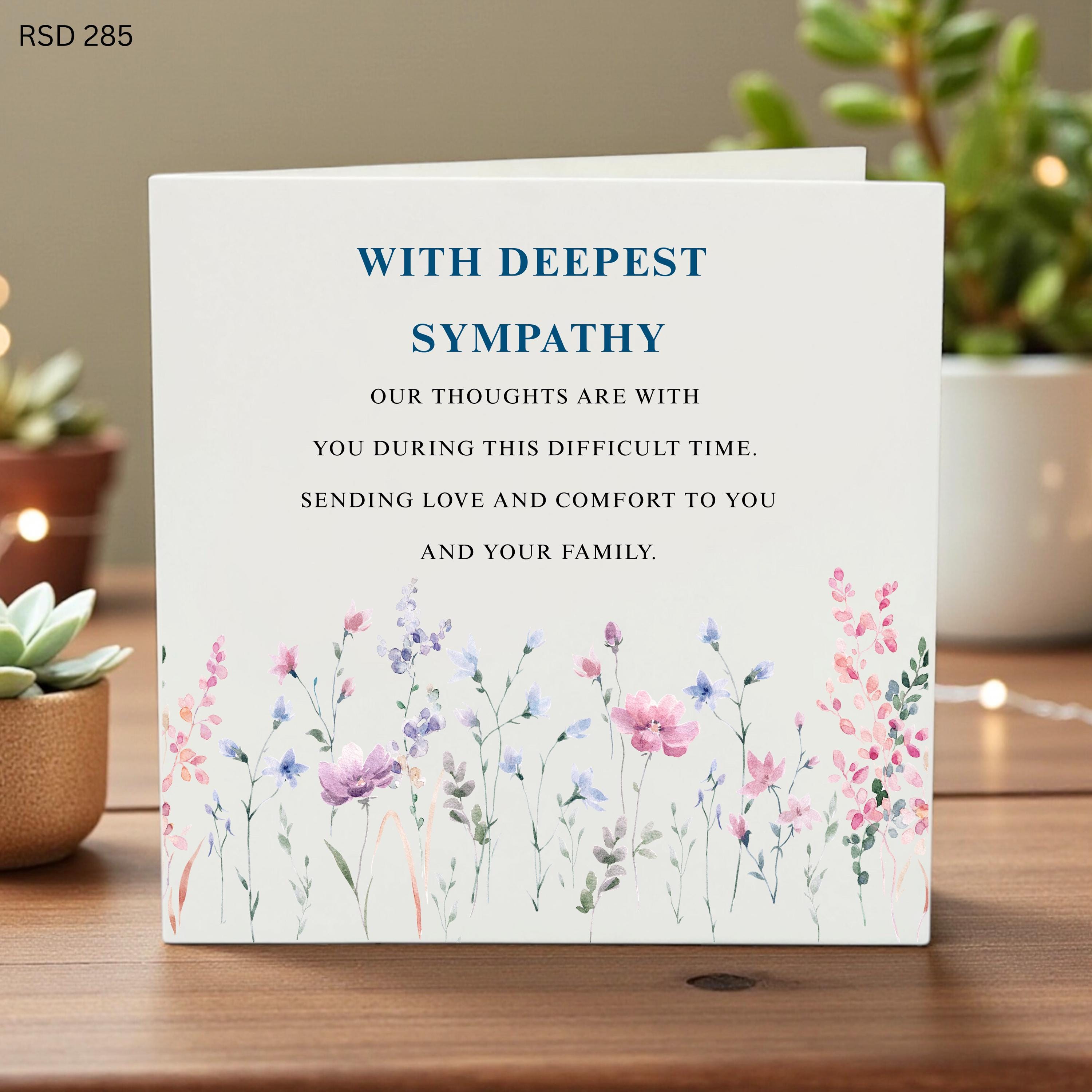 Sympathy Card | Condolence card | Sorry for your loss card | Sorrow card | Bereavement card | Remembering someone loved,6x6