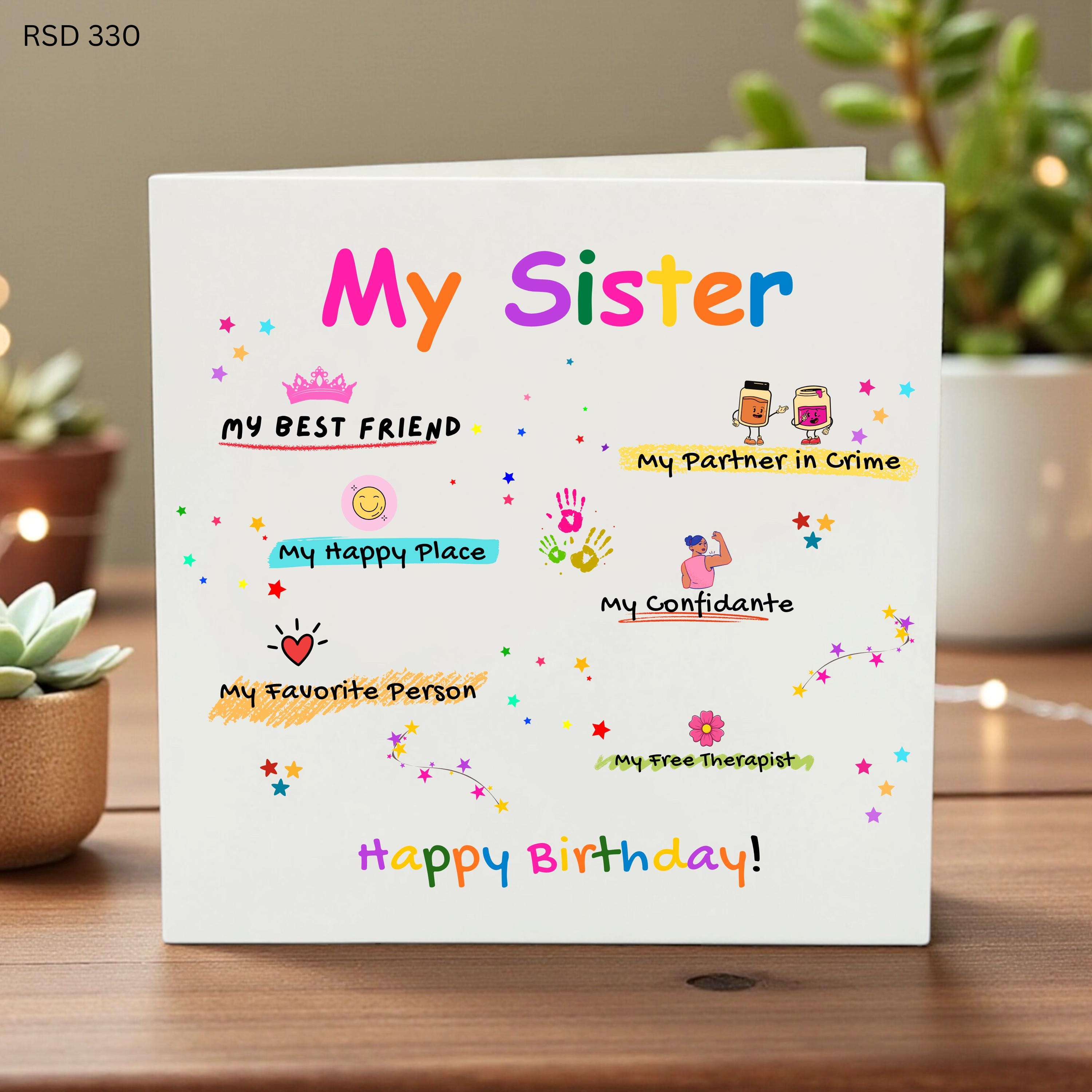 Birthday Card for Best Friend, Cute Funny Bestie Birthday Card, Personalised Gift for Her, Aesthetic Stationery, Blooming Gorgeous Card