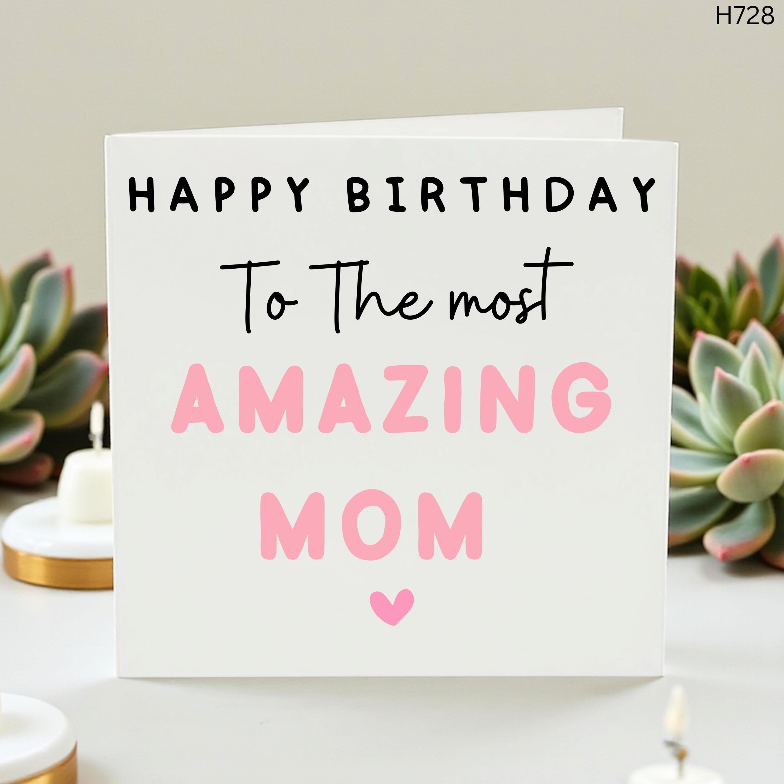 Amazing Mom Birthday Card, Personalized Mother Gift, Best Mom Ever Card, Meaningful Birthday Greeting for Her, Sentimental Mom Gift