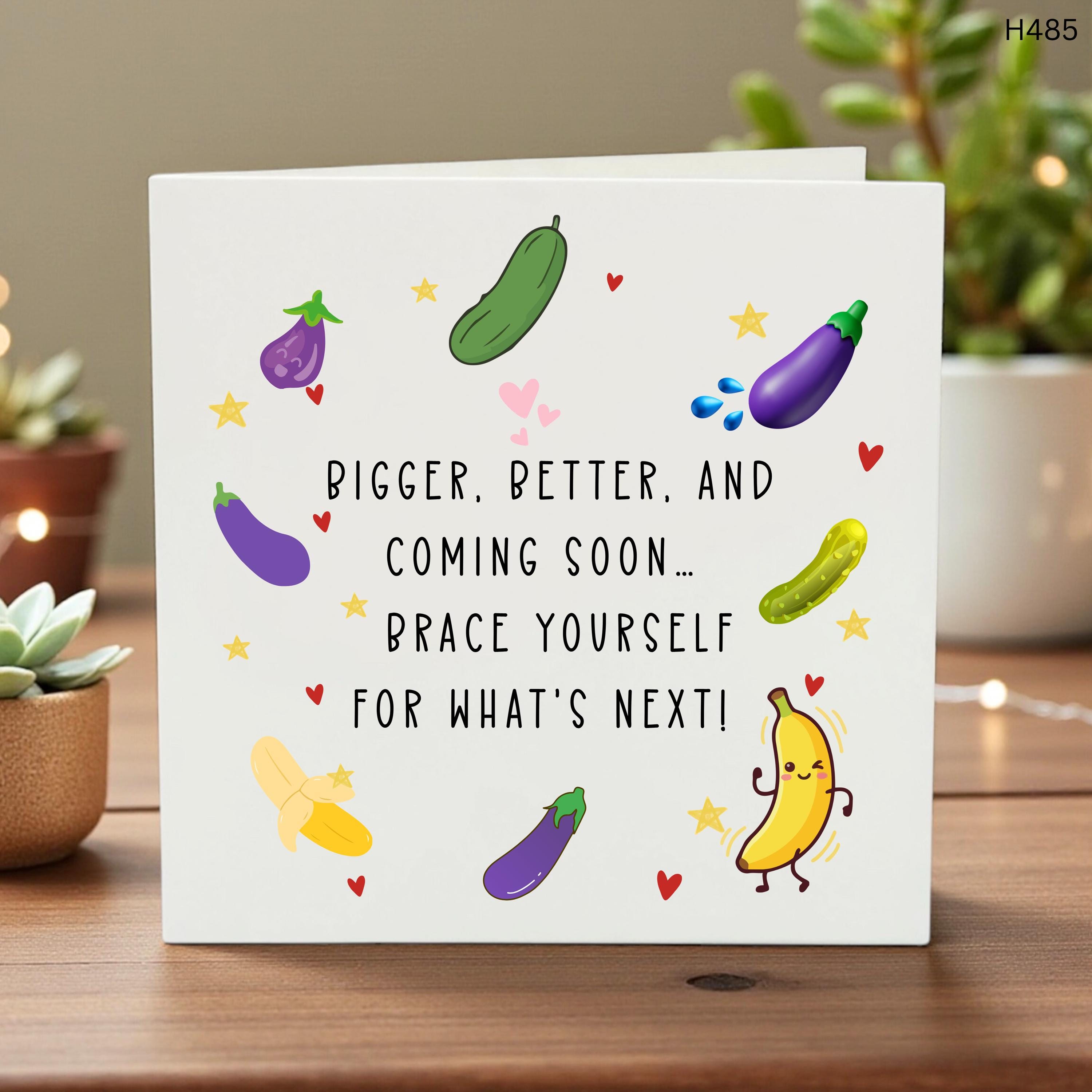 Funny Adult Encouragement Card, Cheeky Congratulations Card, Rude Good Luck Card for Friend, Naughty Promotion Card, Sarcastic Brace