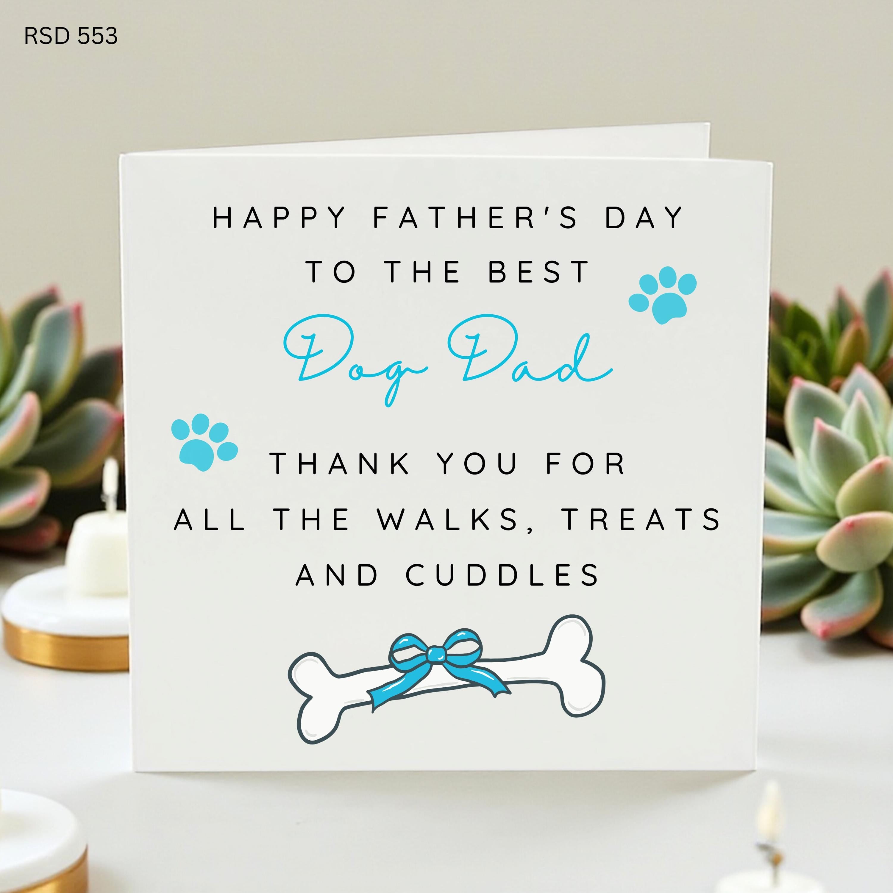Father's Day Card for Dog Dad, Funny Dog Lover Card, Gift from the Dog, Best Dog Dad Ever, Pet Parent Card, Dog Owner Gift,Dog Birthday Card