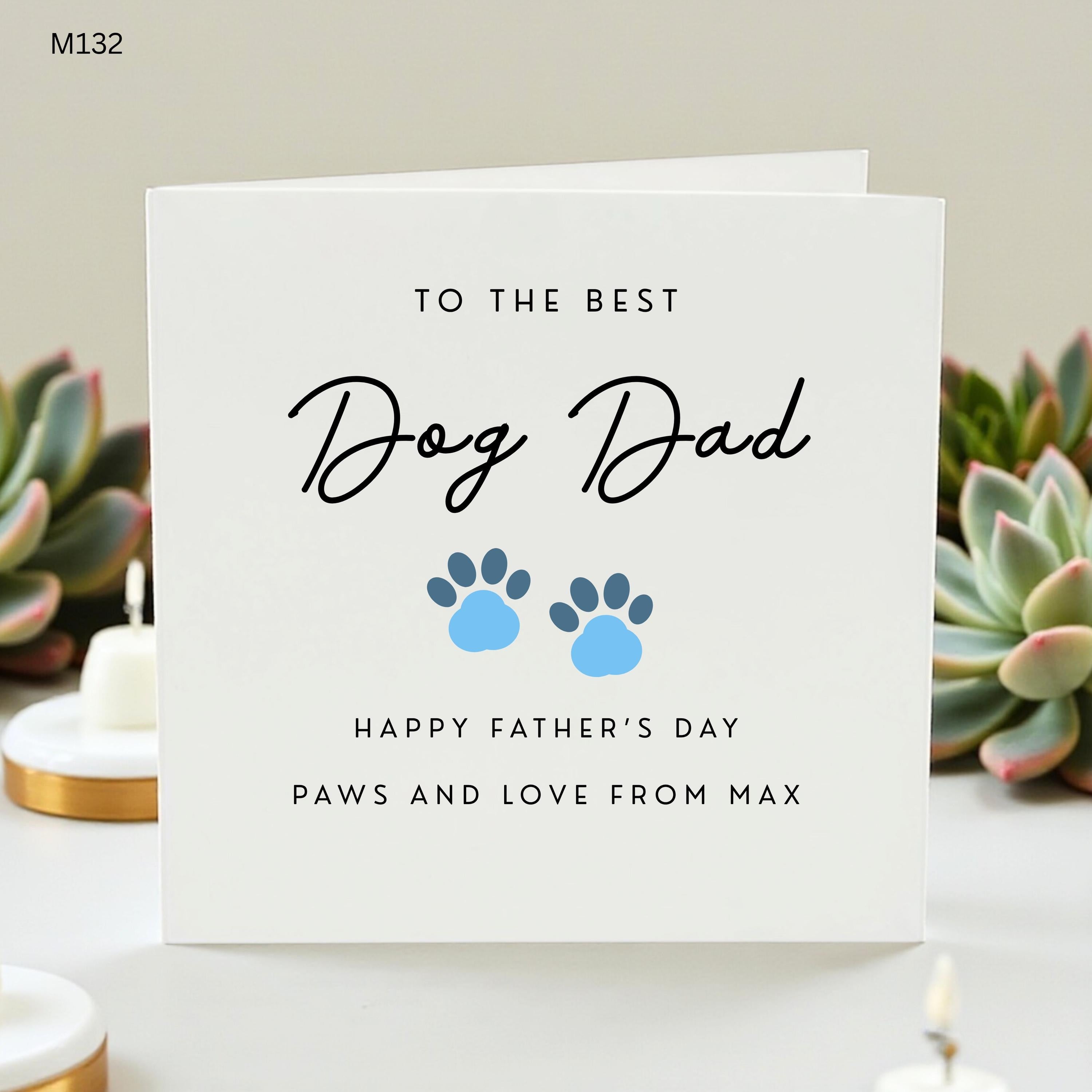 Dog Dad Father’s Day Card, Card From Dog, Gift For Dog Dad, Funny Father’s Day Card, Pet Lover Gift, Dog Owner Gift, Dog Birthday Card