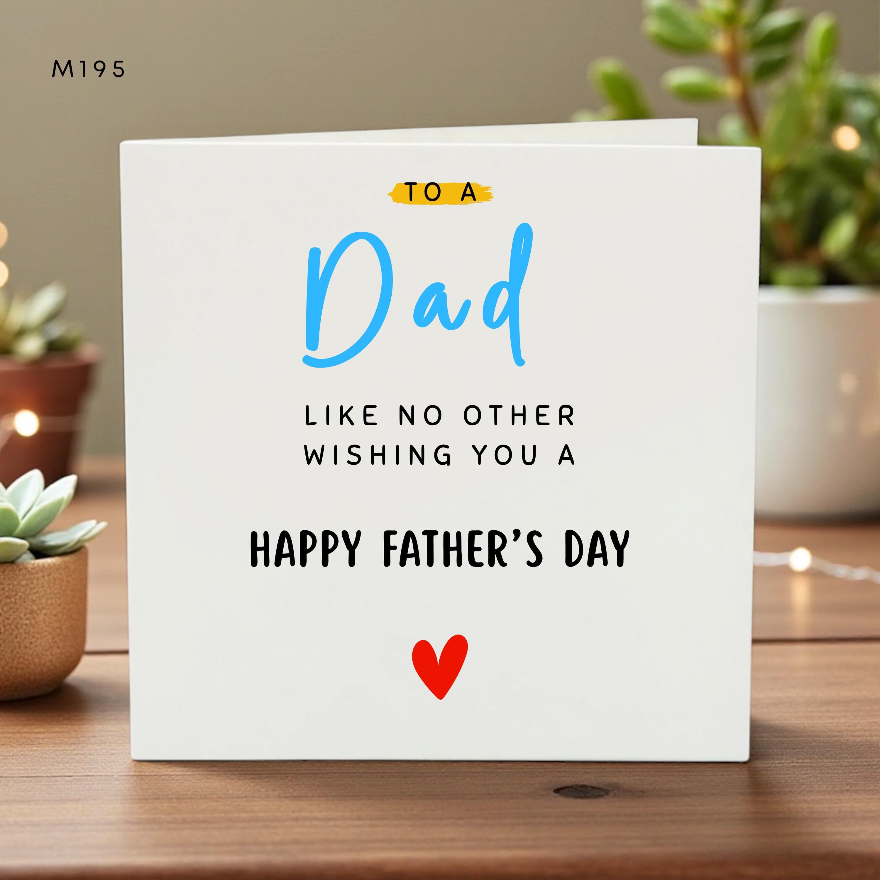 Funny Father’s Day Card for Dad, Unique Dad Greeting, Heartfelt and Cute Message, Best Dad Ever Card, Gift for Fathers Day