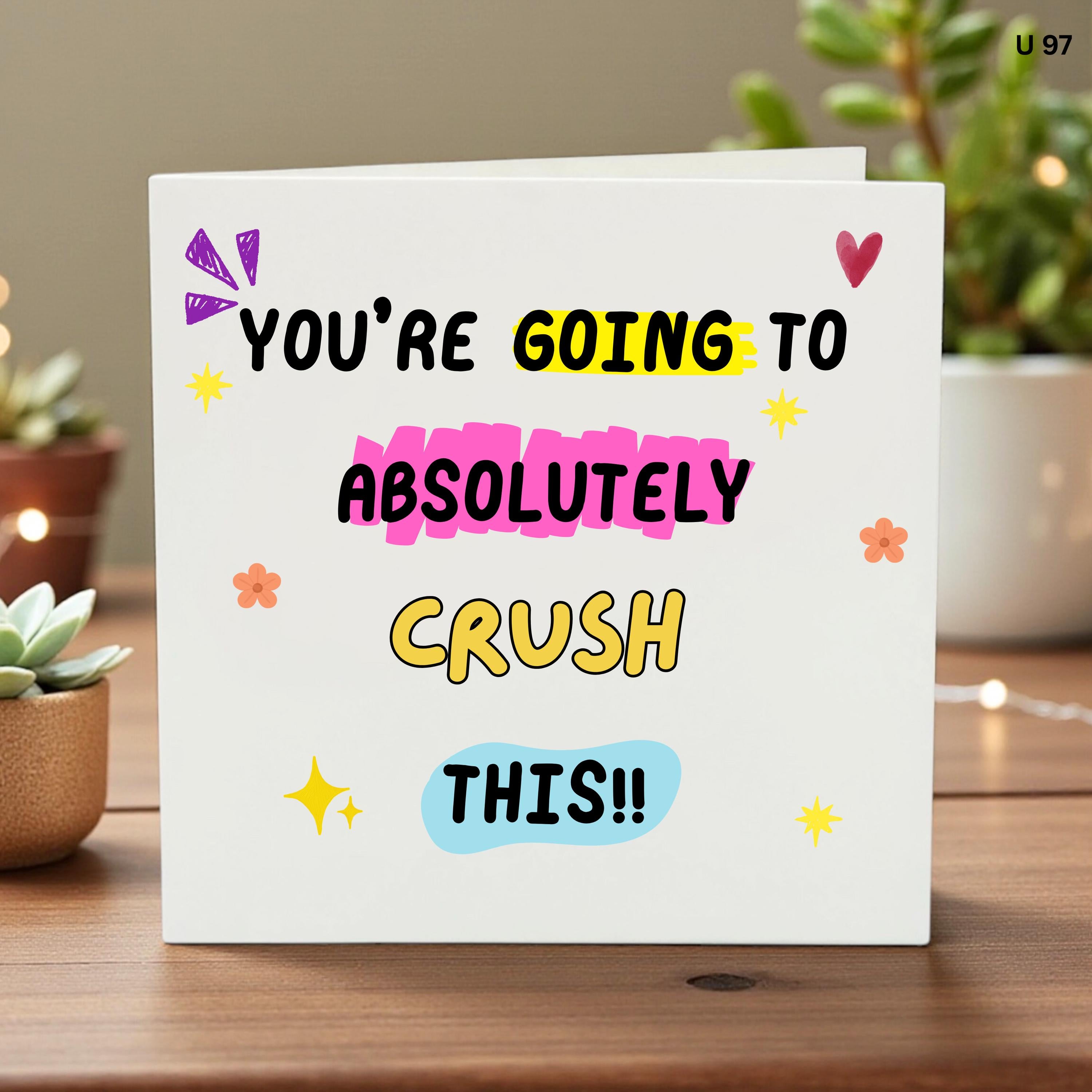 Encouragement Card, You Got This Card, Motivational Greeting Card,Good Luck Gift, New Job Card, Exam Success Card,Positivity Gift for Friend