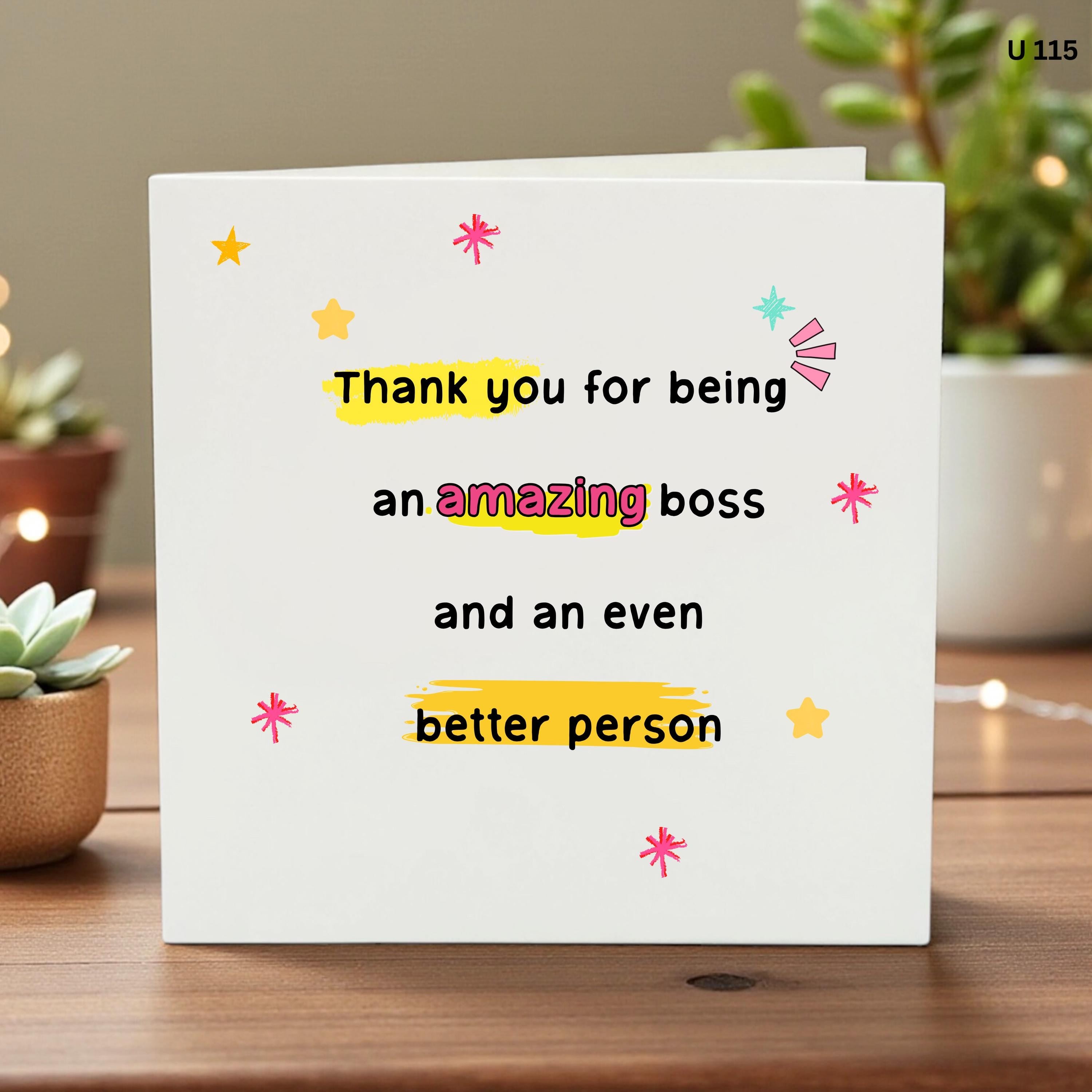 Amazing Boss Card, Appreciation Gift for Boss, Thank You Boss, Boss Birthday Card, Best Boss Ever, Work Thank You, Gift, Manager Gift