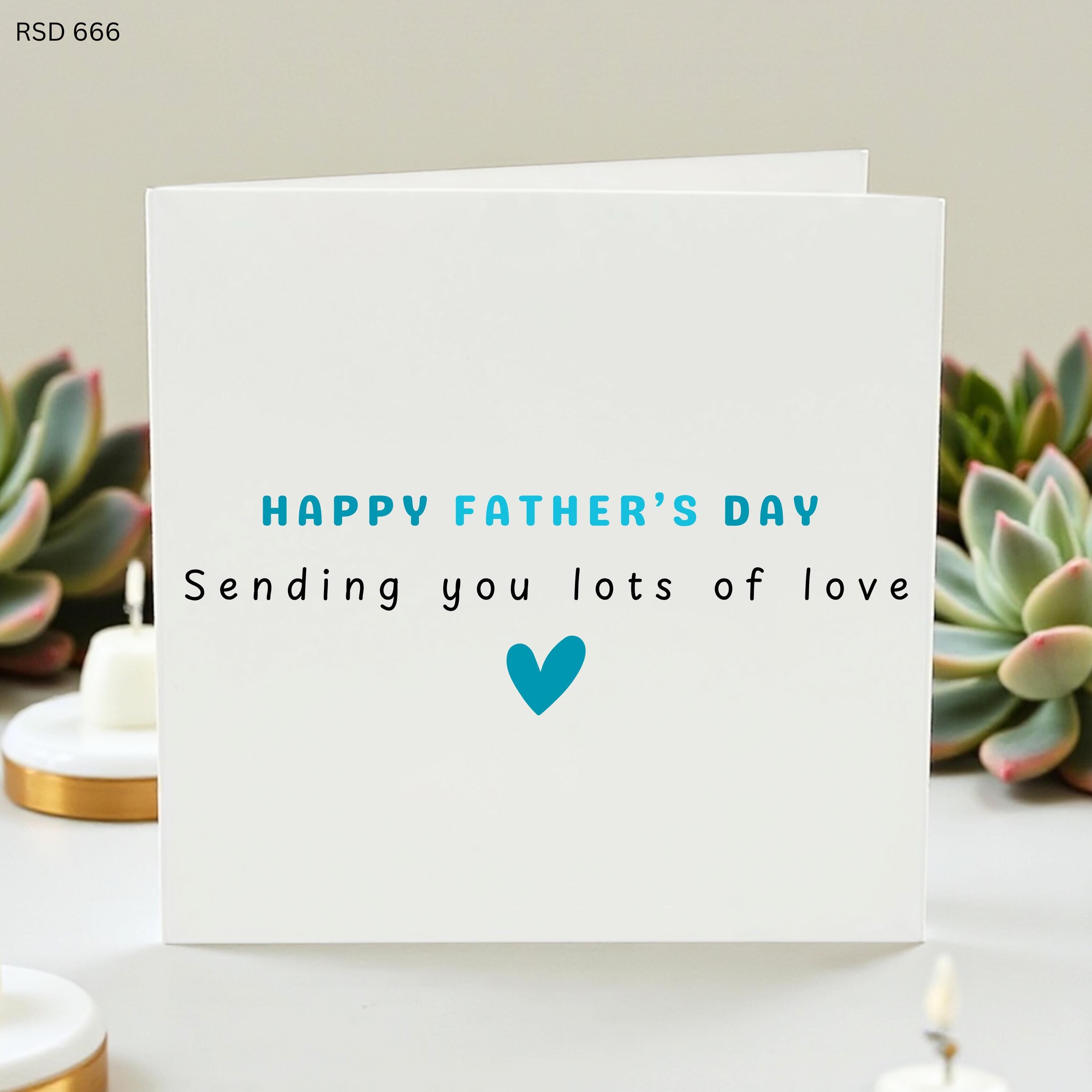 Happy Father’s Day Card Personalized Custom Name Dad Card Sending Love Kids Gift Keepsake Son Daughter Cute Dad Present Celebration