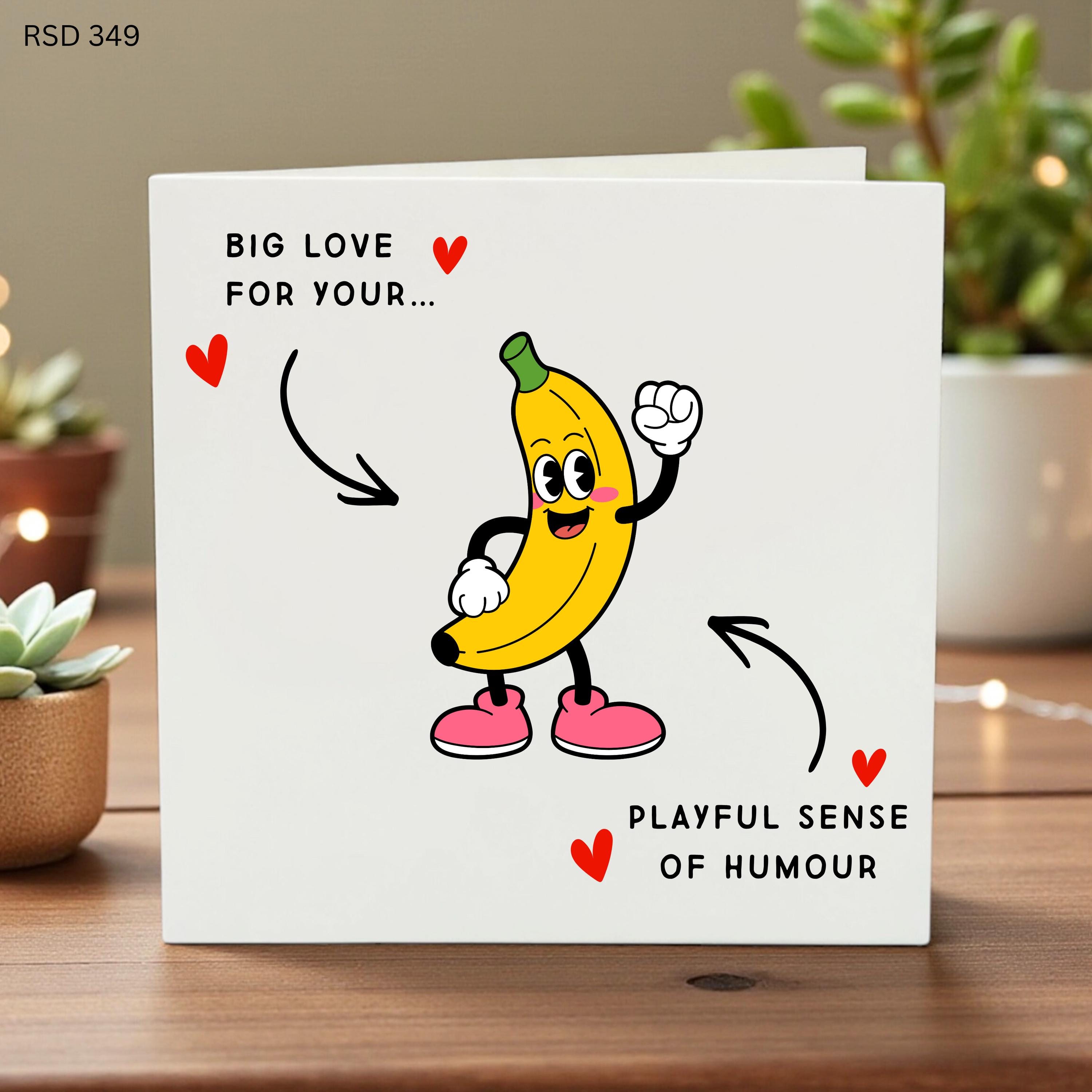 I Really Love Your Sense Of Humour, Funny Card, Birthday Card, Anniversary Card, Love Card 6x6