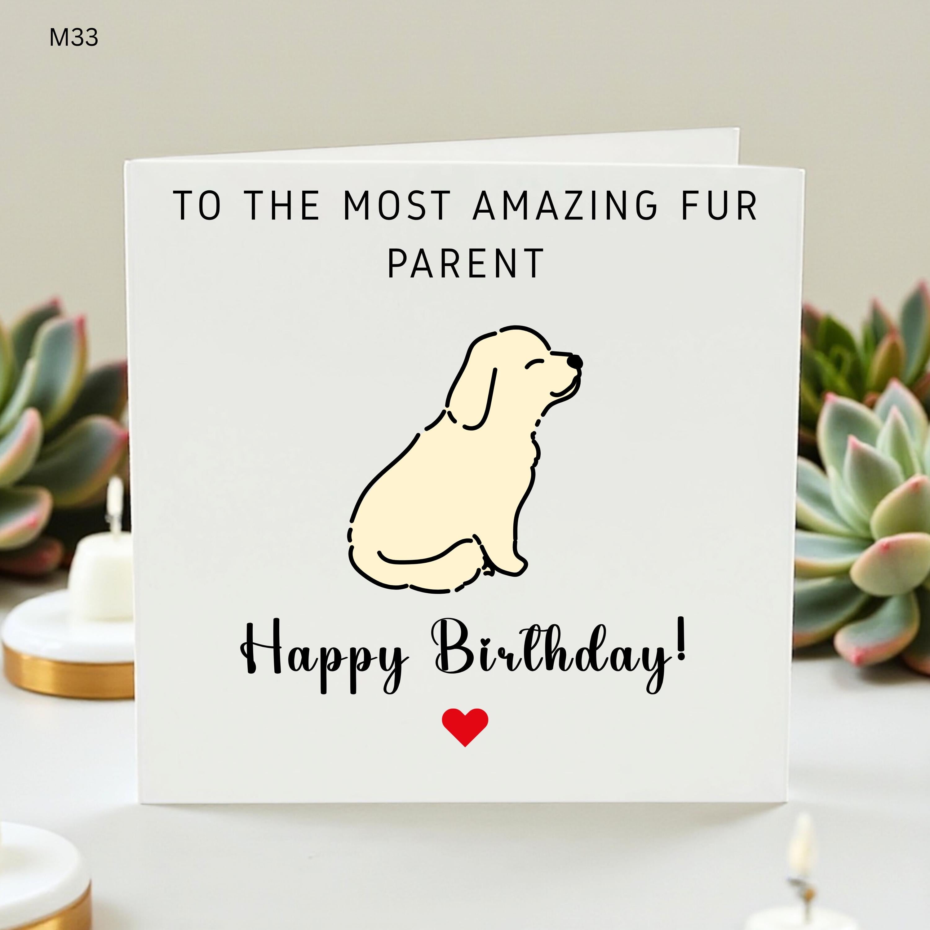 Dog Dad Birthday Card, Personalized Card From Dog, Funny Pet Birthday Greeting, Gift For Dog Dad, Fur Baby Dad Card, Dog Lover Gift