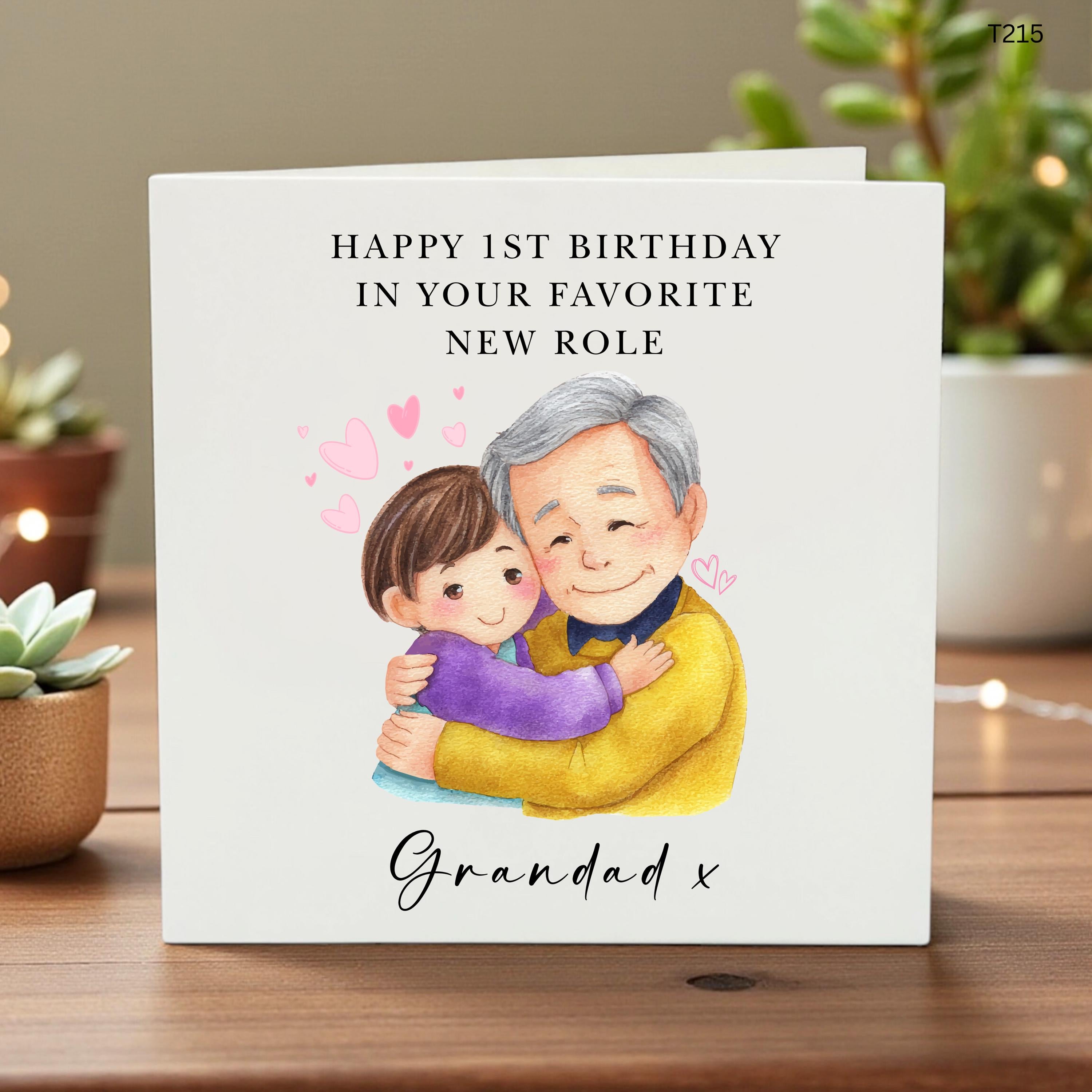 First Birthday As My Grandad Card First Birthday As Grandad First Birthday Card As Grandad First Birthday As Grandad First Birthday 6x6