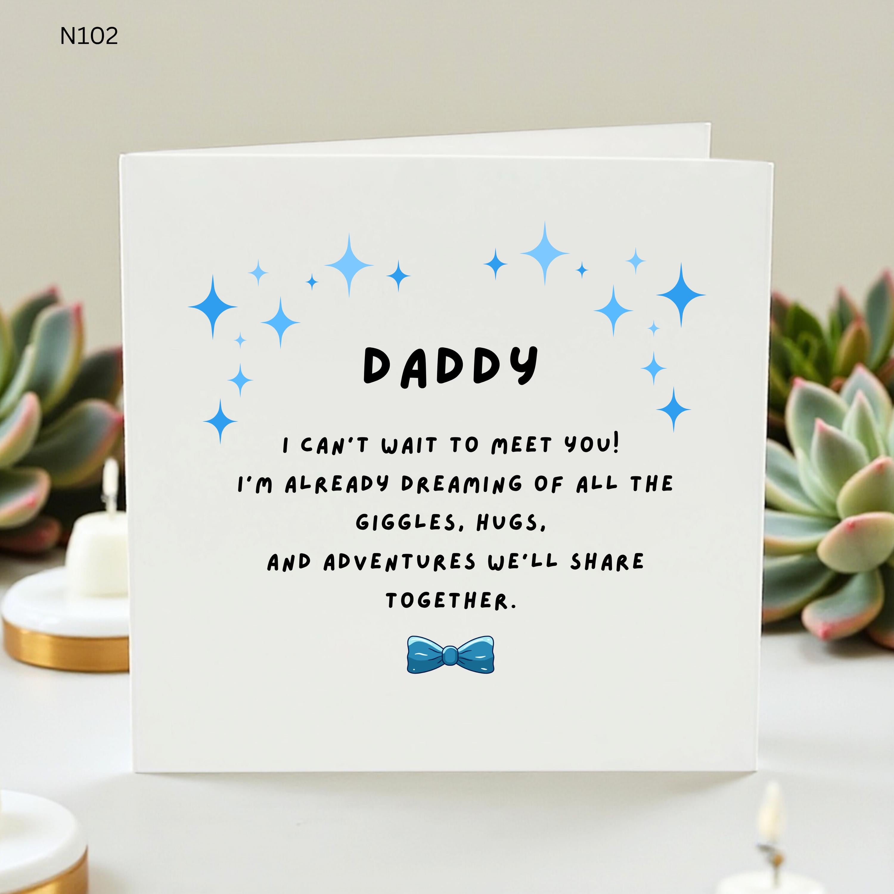 New Dad Card from Bump, First Father's Day Card, Baby Shower Gift for Dad, Soon to be Daddy Gift, Expecting Dad Card, Pregnancy Reveal Card
