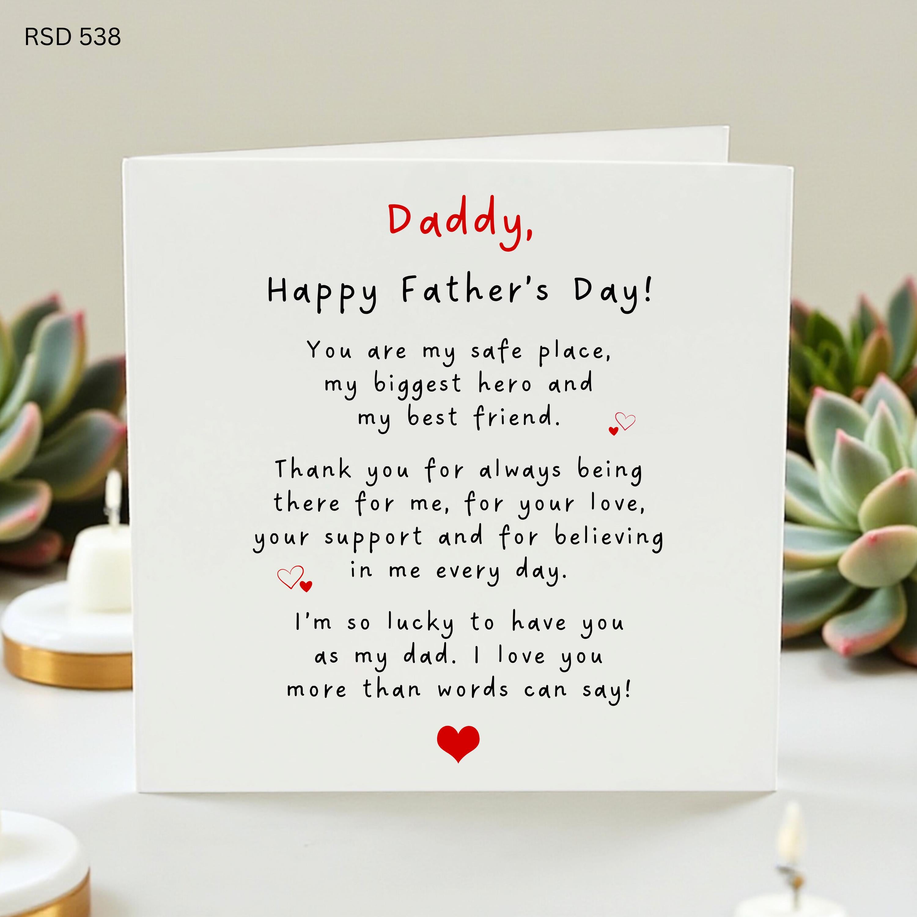 Personalized First Father's Day Card, Custom Daddy Card, 1st Fathers Day, New Dad Gift, From Baby, Card from Son, Father's Day Keepsake
