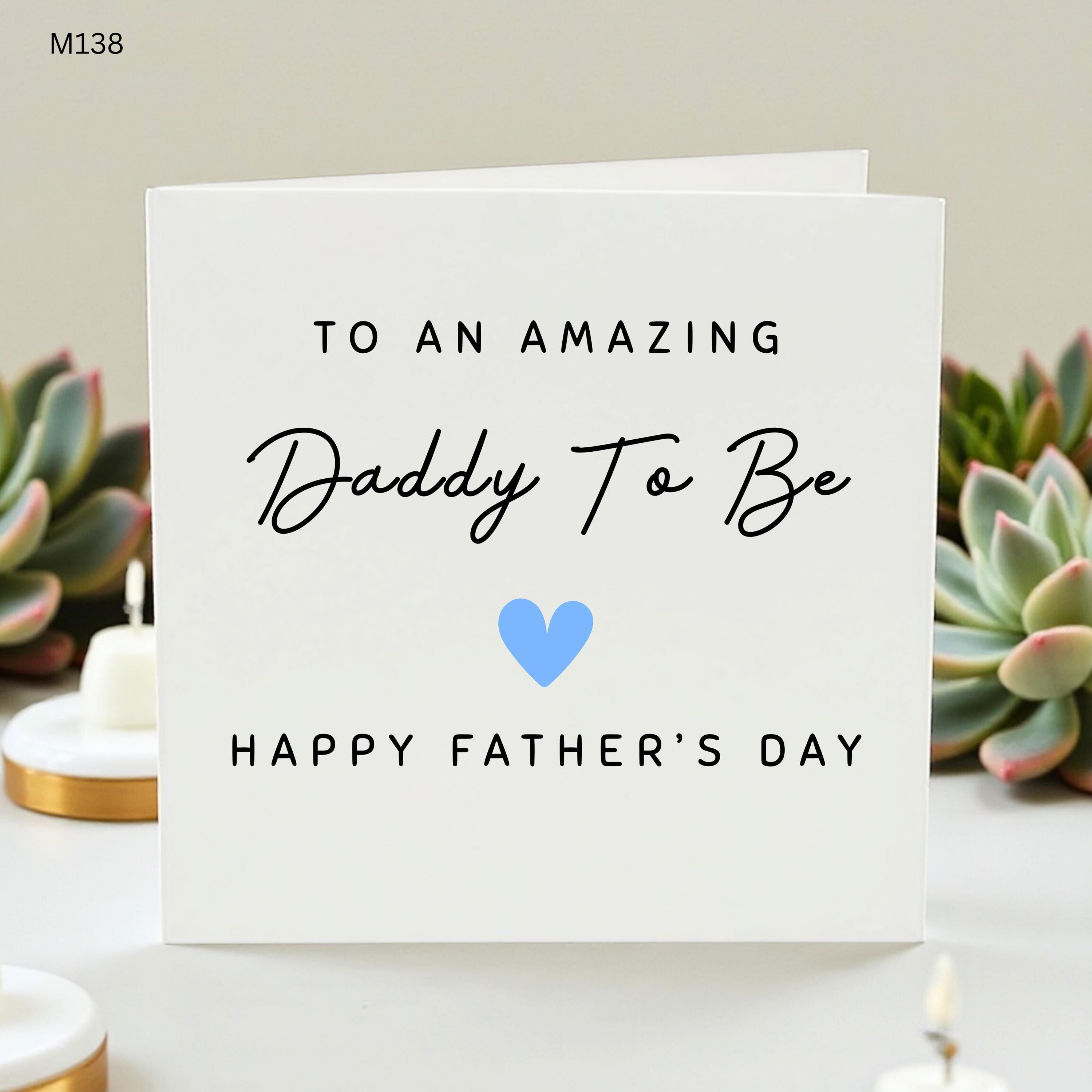 Daddy To Be Father’s Day Card, First Father’s Day, Pregnancy Announcement, Gift for New Dad, Expecting Dad Gift, Baby Reveal, First Time Dad