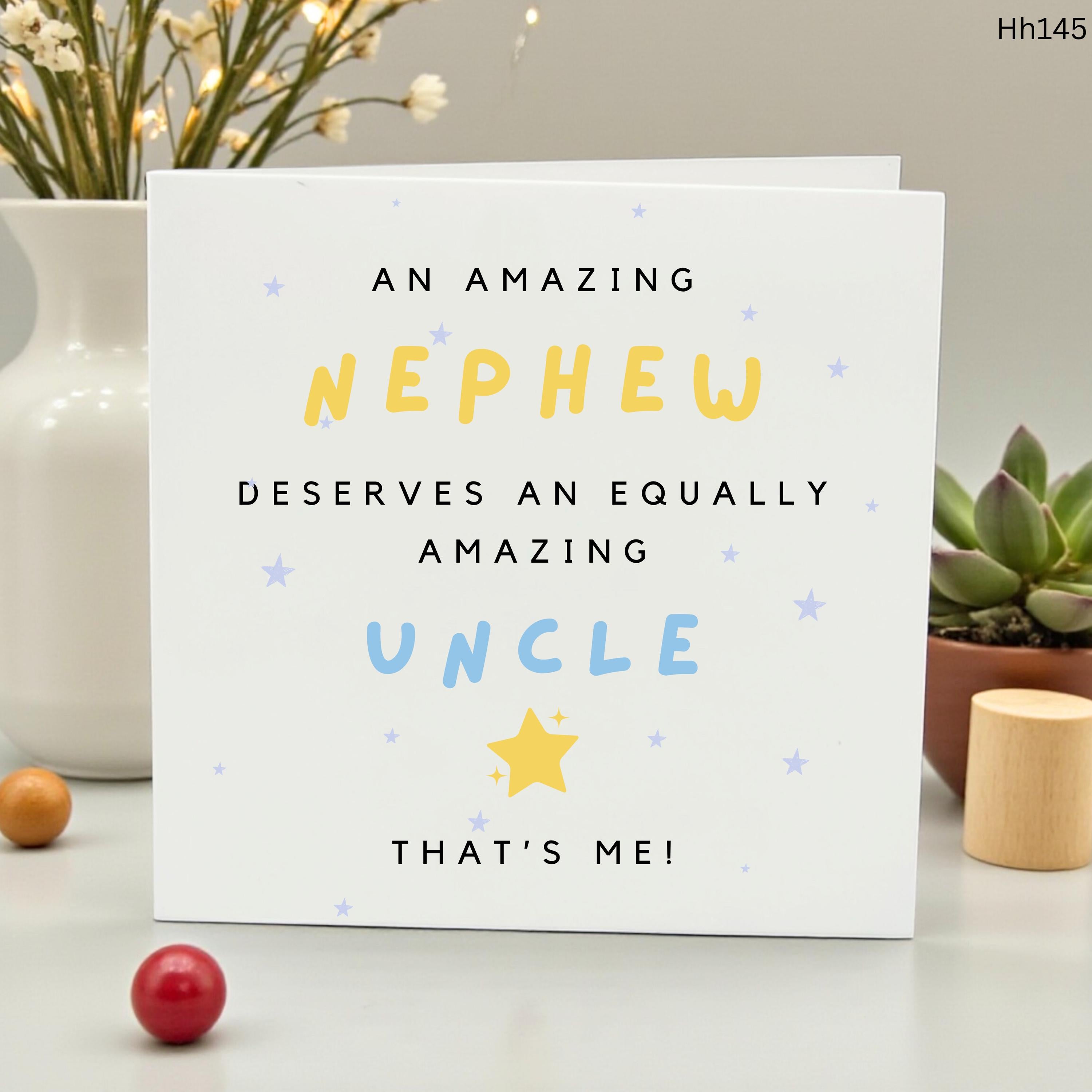 Funny Nephew Birthday Card from Uncle, Amazing Nephew Card, Cheeky Birthday Gift for Nephew, Humorous Uncle to Nephew Card, Male Bday Card