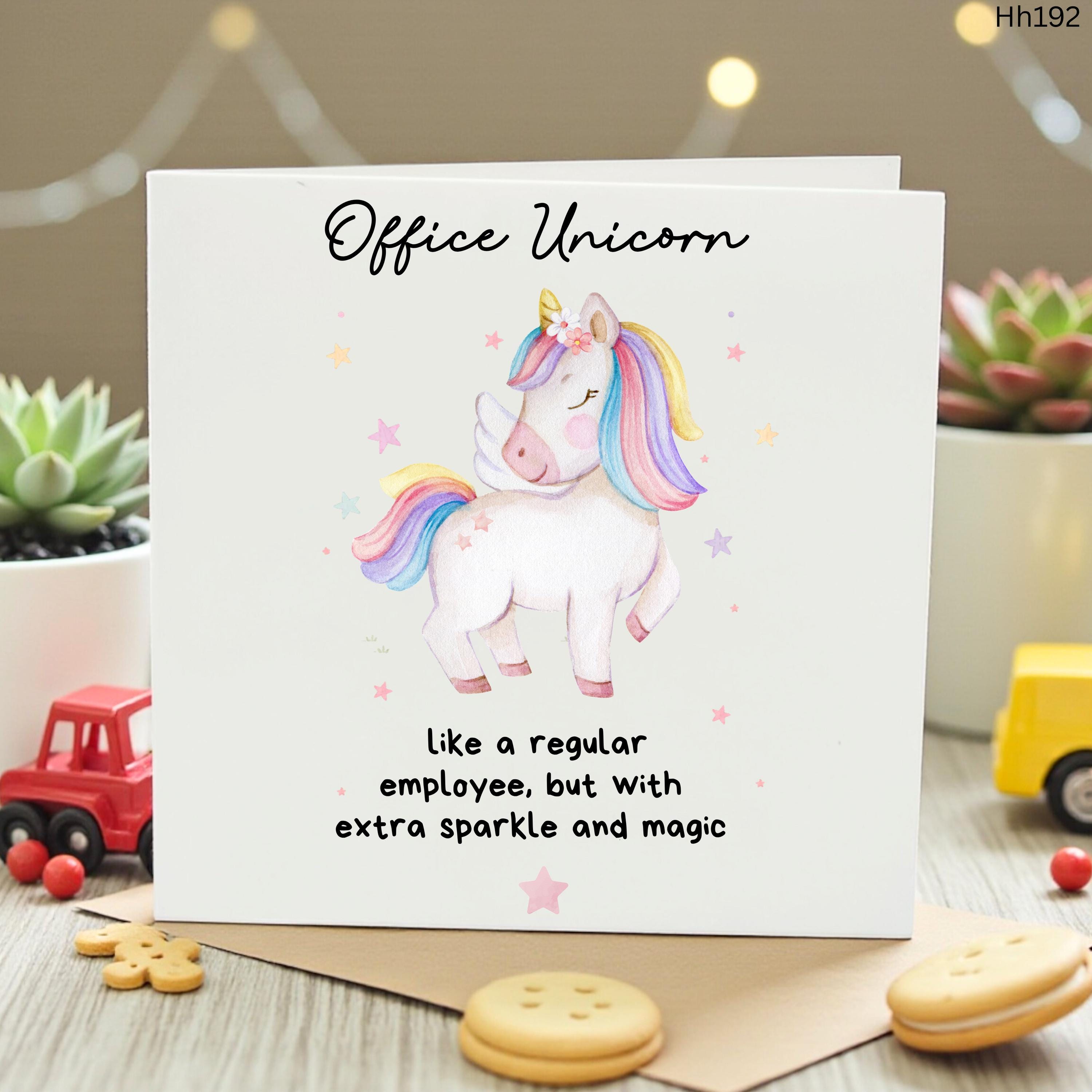 Office Unicorn Birthday Card, Cute Coworker Farewell Gift, Funny Leaving Card for Colleague, Work Bestie Birthday Card, Work Anniversary