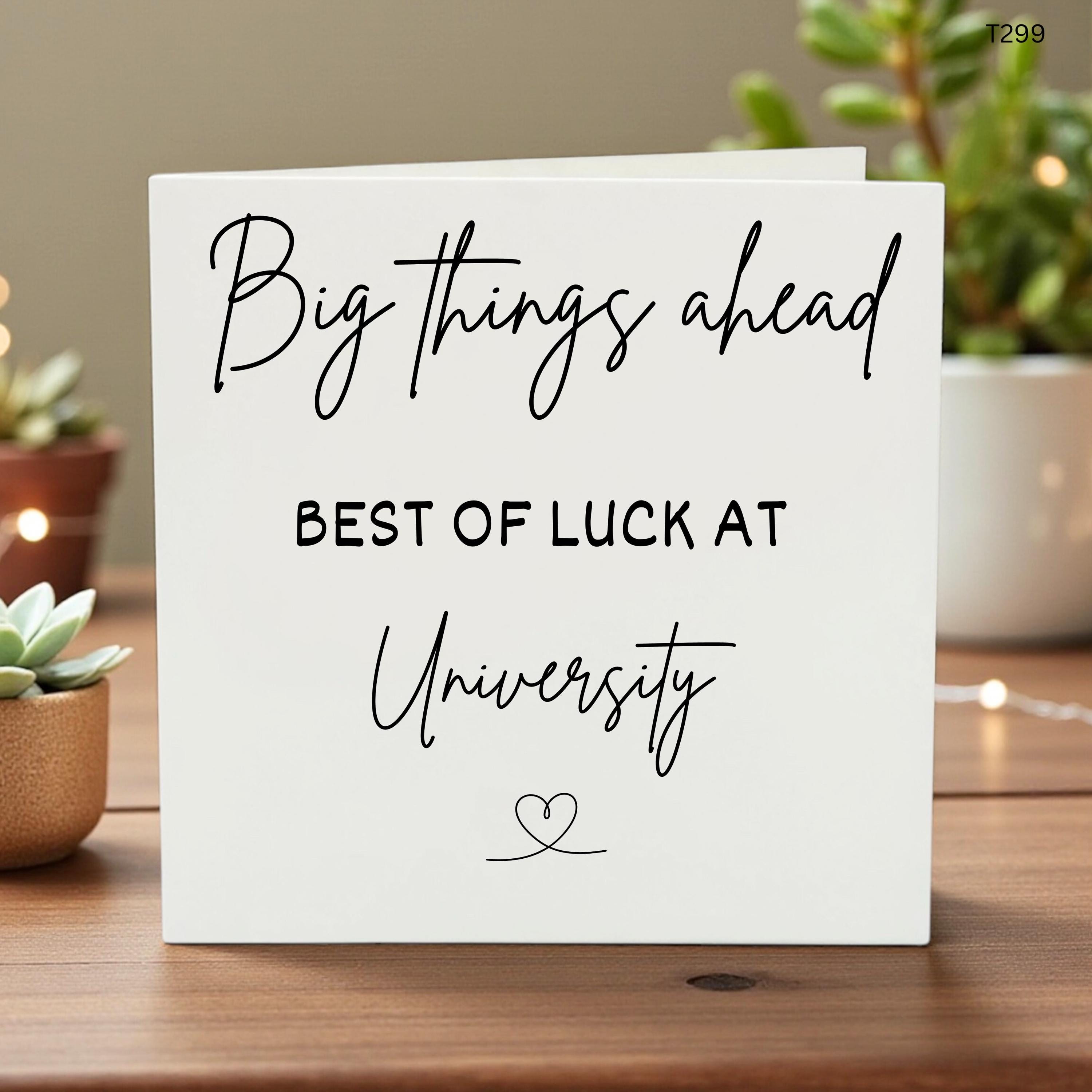 Good Luck at University Card, University Send Off Card, Going to Uni Card, Student Good Luck Card, New Chapter University Card