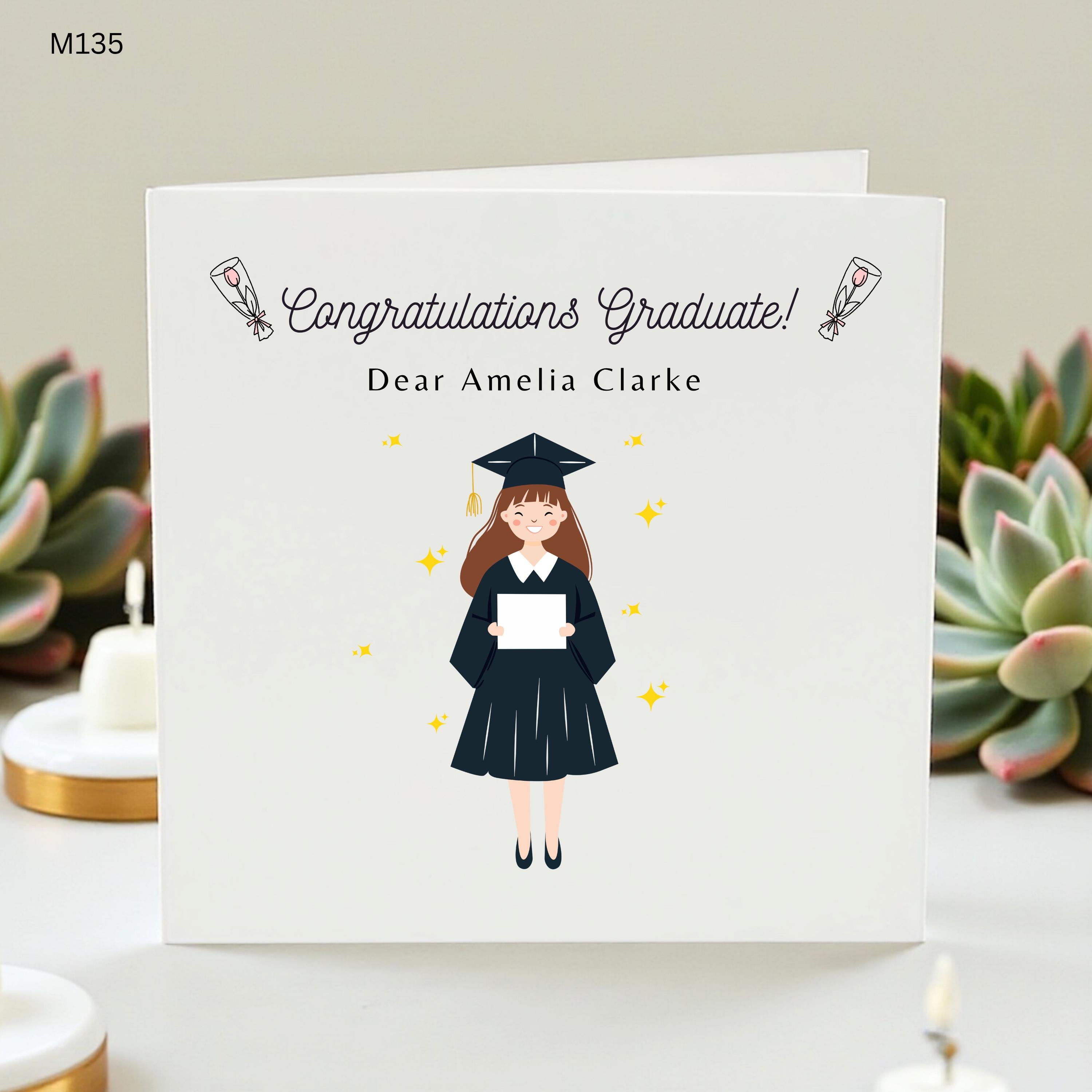 2026 Personalised Graduation Card for Daughter | Happy Graduation Family Card | Custom Graduate Keepsake | University College Class of 2026
