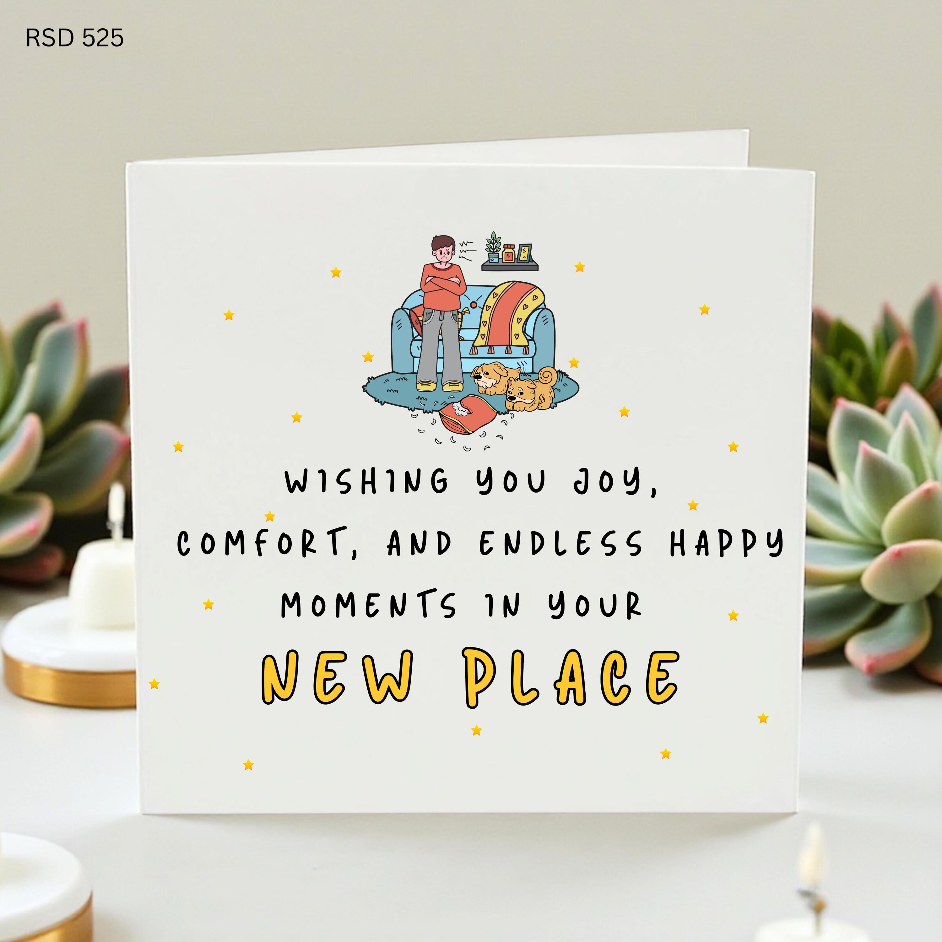 New Home Card, New Place Greeting Card, Housewarming Card, Moving House Card, Good Luck New Home Gift, Congratulations Card
