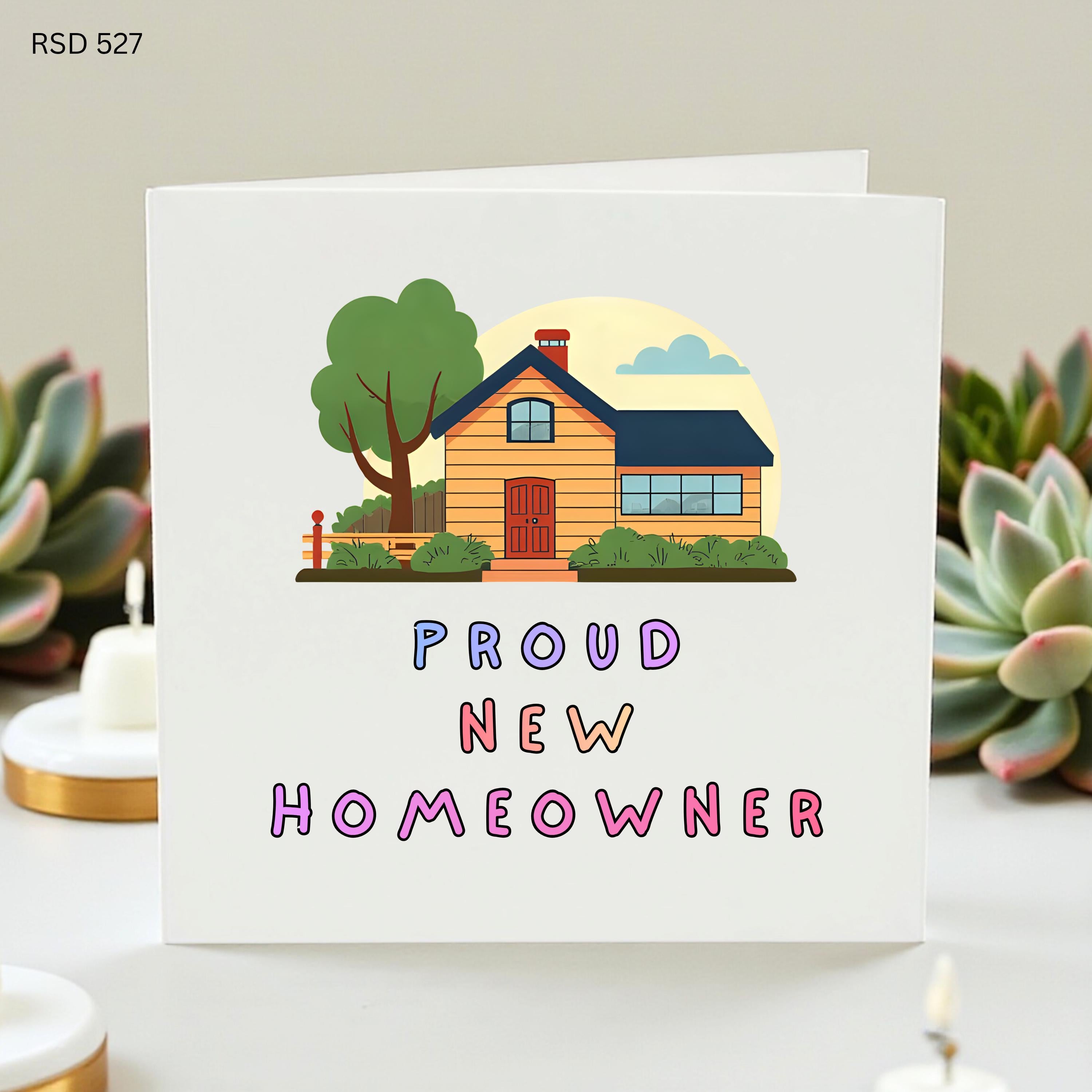Proud New Homeowner Card, New Home Greeting Card, Housewarming Card, Moving House Card, First Home Gift, Congratulations New House Card