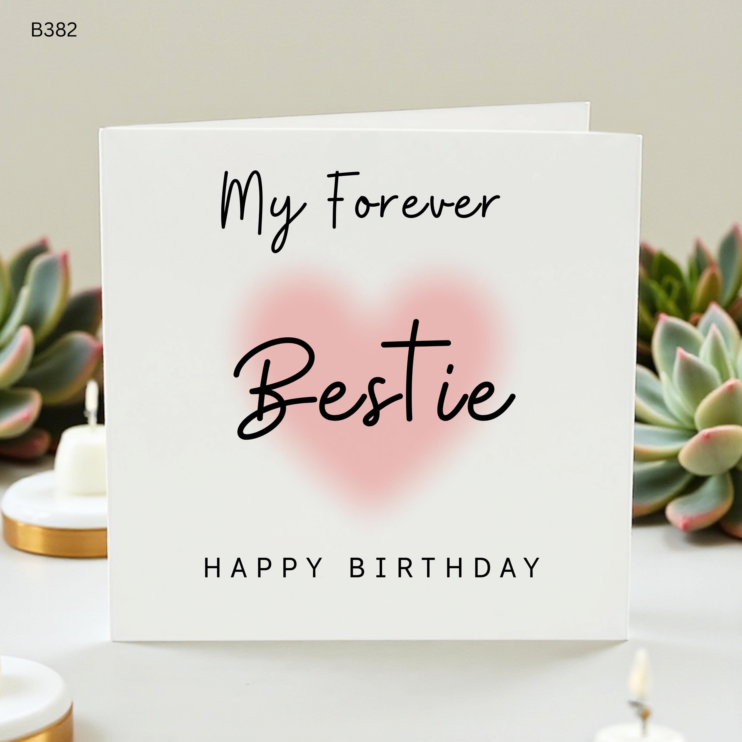 My Forever Bestie Birthday Card, Best Friend Birthday Card, Happy Birthday Bestie, Cute Card for Best Friend, Special Friend Gift