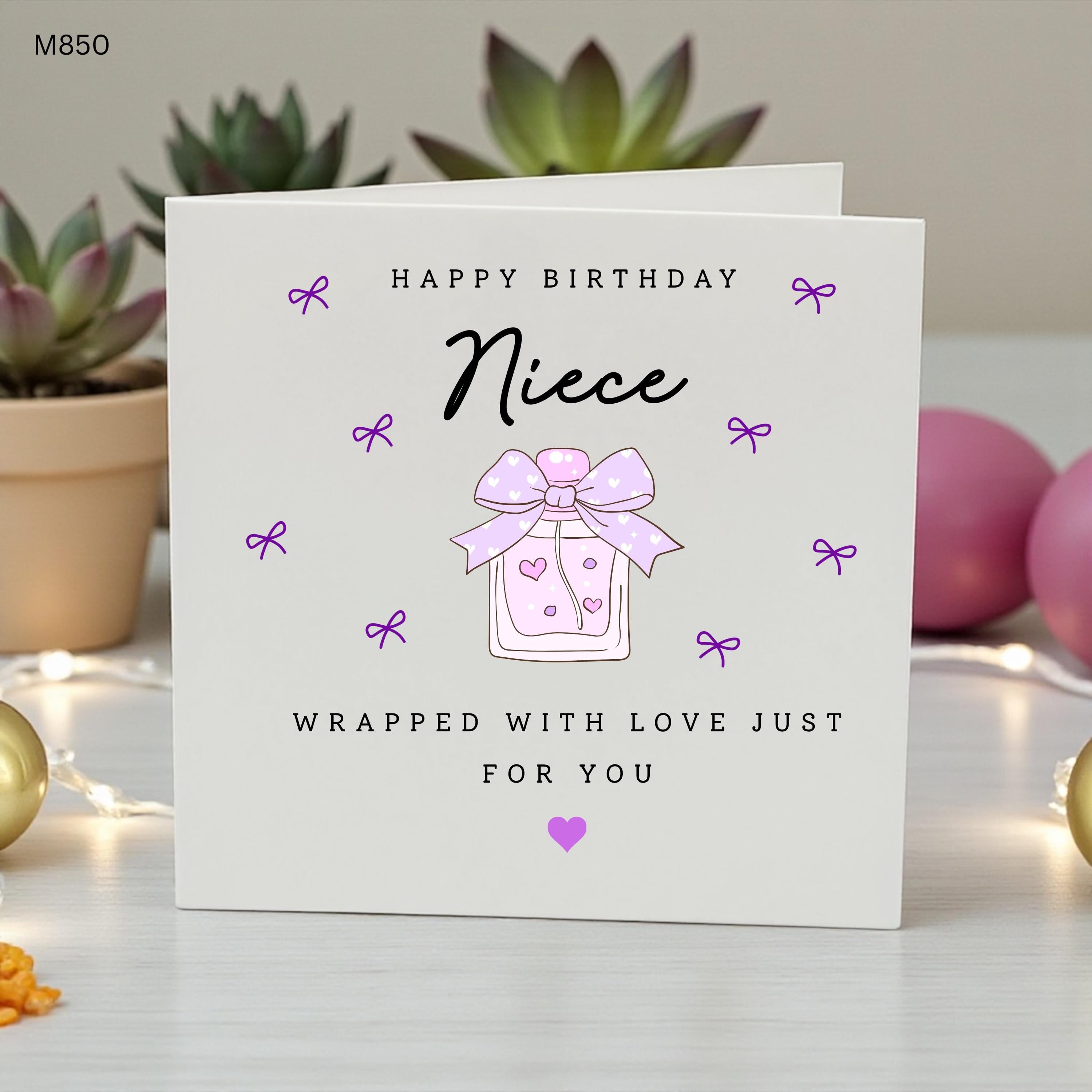 Niece Birthday Card, Happy Birthday Niece Card, Cute Gift Box Birthday Card, Special Niece Card, Niece Birthday Gift Idea
