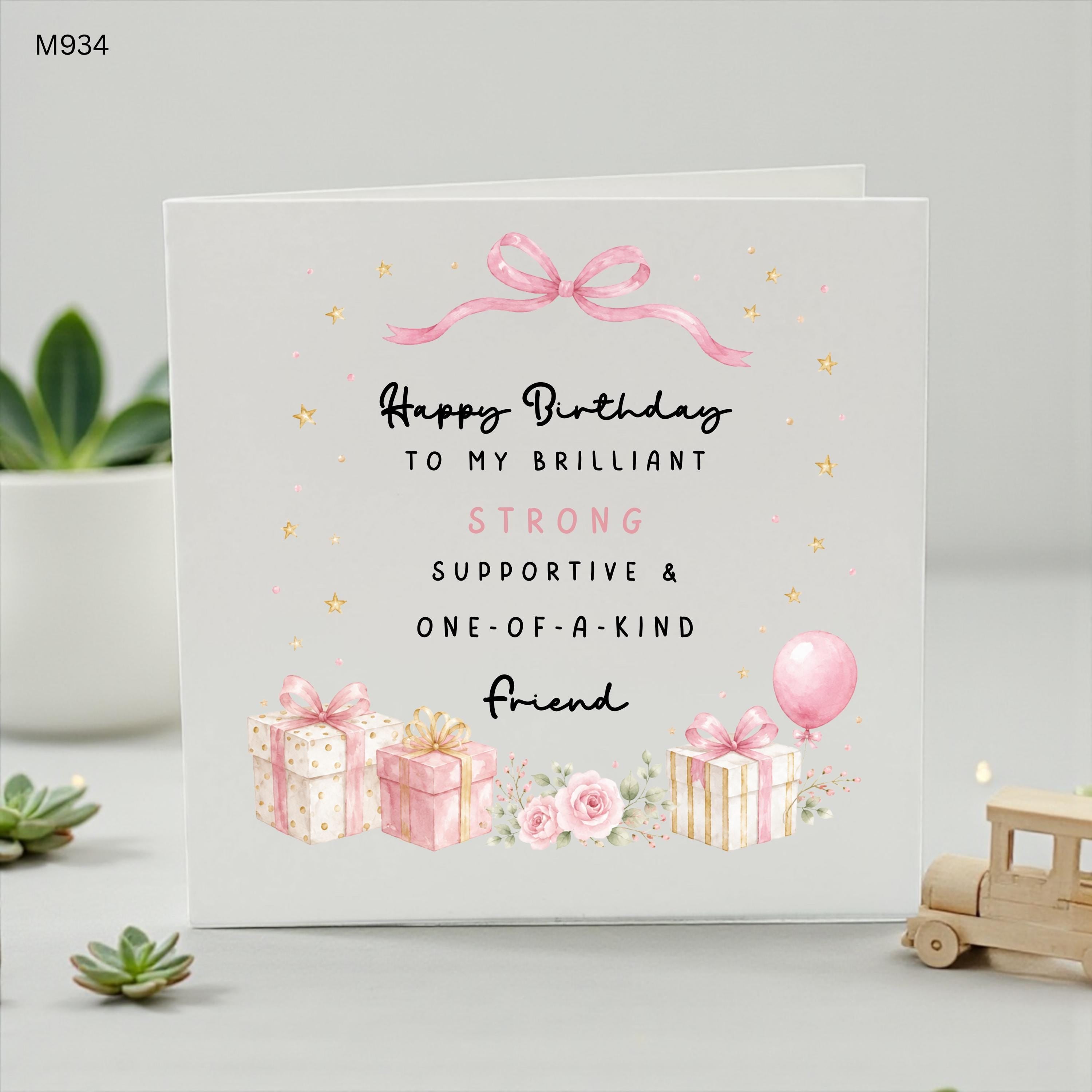 Personalised Friend Birthday Card, Best Friend Birthday Card, Female Friend Card, Special Friend Gift, Meaningful Birthday Card for Friend