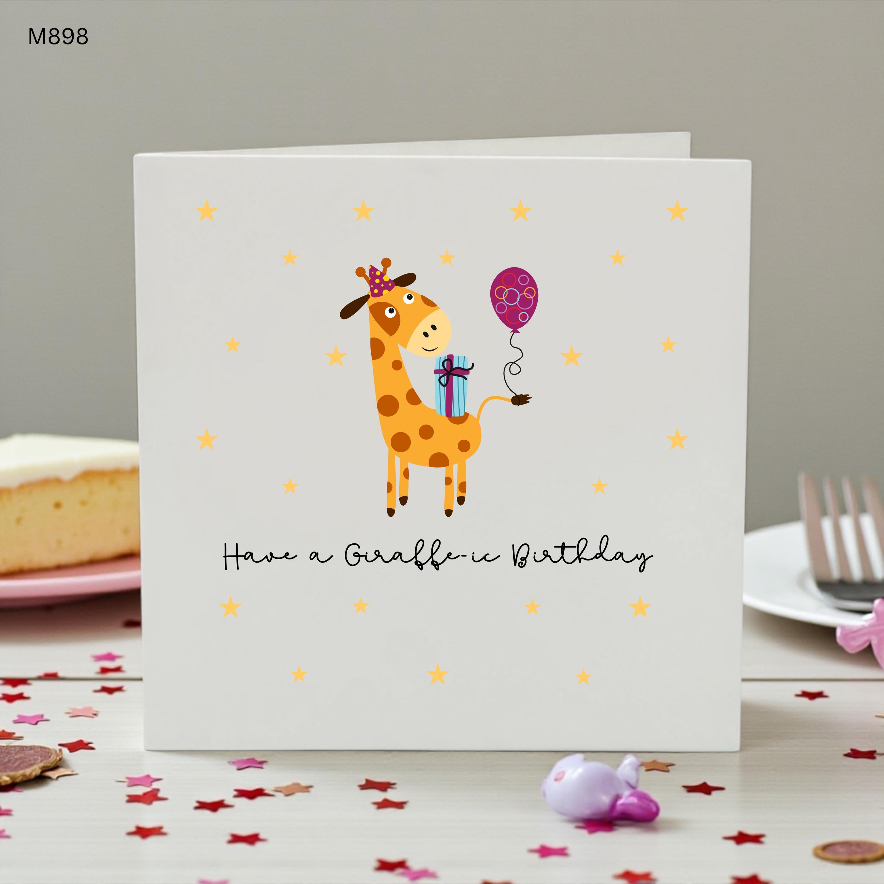 Funny Giraffe Birthday Card, Have A Giraffe-ic Birthday Card, Cute Animal Birthday Card, Safari Birthday Card for Kids, Friend or Family